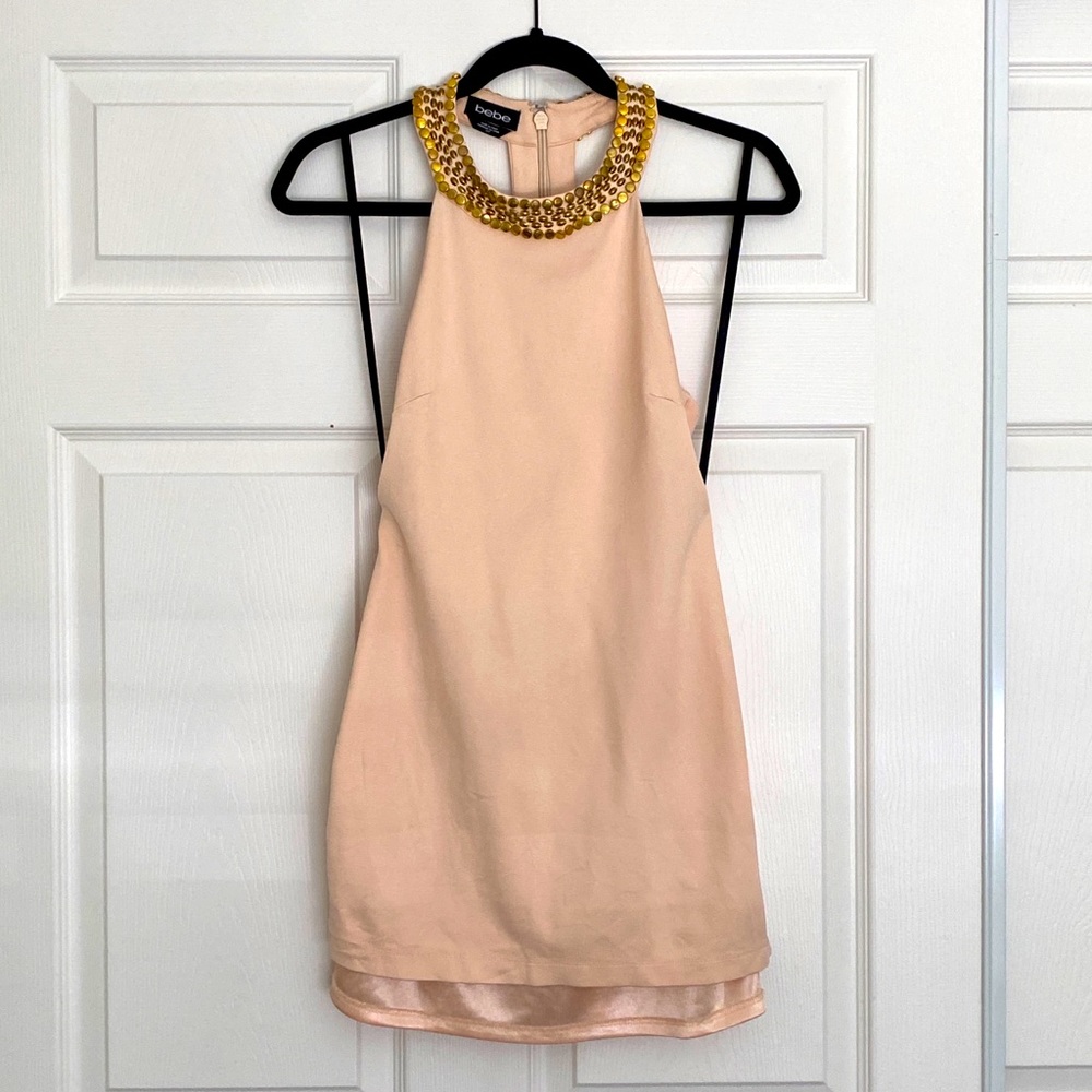 Bebe Embellished Mini Dress | Small
